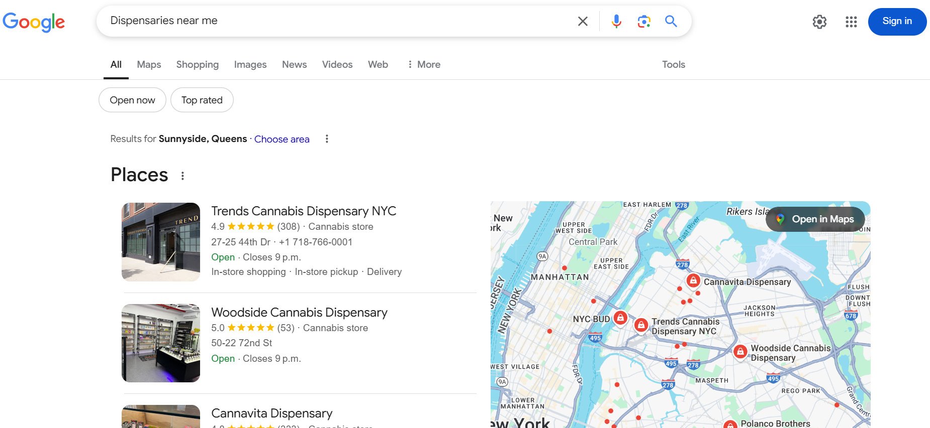 Google Search Dispensary Near Me NY