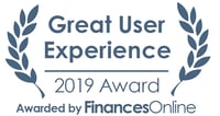 Great User Experience Awarded by FinancesOnline