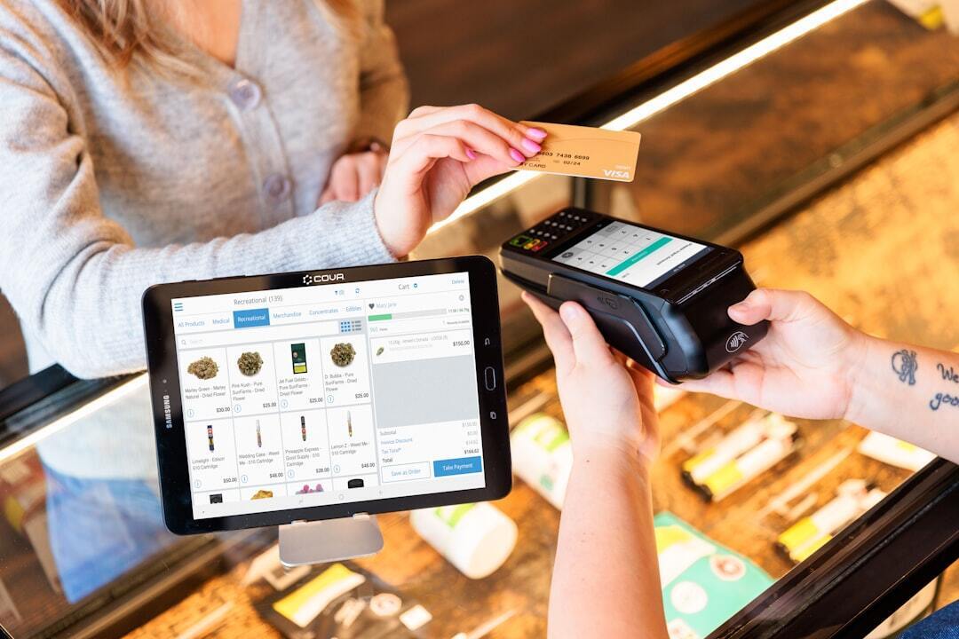 Cannabis dispensary payment with credit card