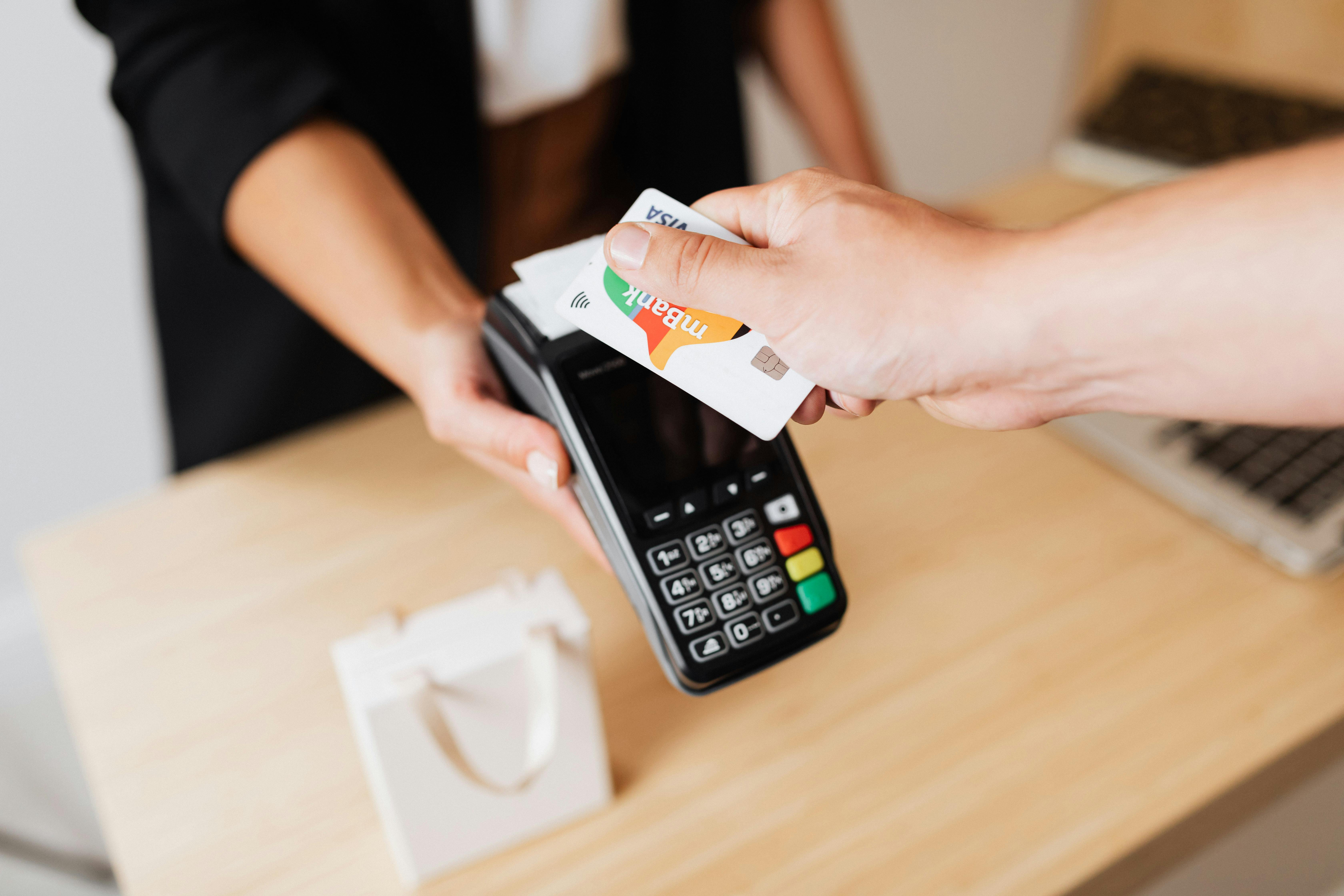 Contactless payment with credit card terminal