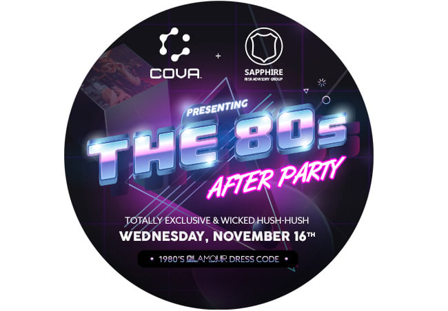 Cova & Sapphire Risk 80s After Party